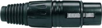 Boston XLR plug  XLR-3-FVBK