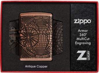Zippo Lighter 29853 Armor™ World Map