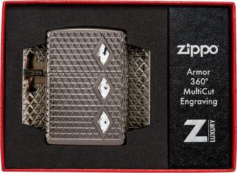 Zippo Lighter 46316 Armor® Diamond Pattern