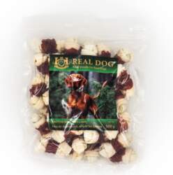 Real Dog Snacks Rawhide Bone Wrapped