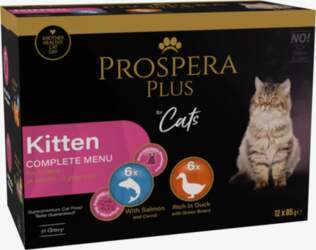 Prospera Plus Cat Kitten Complete Menu