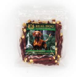 Real Dog Snacks Cod Strips Wrapped