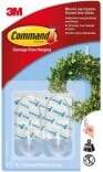 3M COMMAND TRANSPARENT MEDIUM HOOKS 17091CL