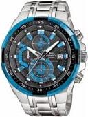 CASIO EFR-539D-1A2VUEF Silver/ Blue Pulkstenis