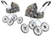 LEAN Toys Doll Stroller Large Wheels