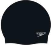 SPEEDO Plain Moulded silicon cap, black