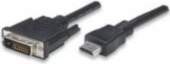 Techly Monitor cable HDMI/ DVI-D 24+1