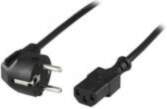 Deltaco Power cable angled CEE 7/