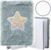 LEAN Plush Notebook Lined Shiny Star