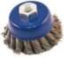 Silver Silver 75mm butt wire brush