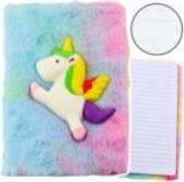 LEAN Plush Notebook Lined With Unicorn