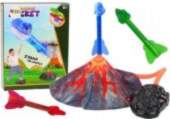 LEAN Toys Dinosaurs Volcano Adjustable Rocket