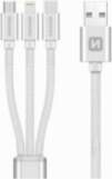 Swissten Textile Universal 3in1 USB-C/ Lightning