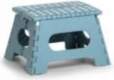 ZELLER STOOL FOLDABLE PLASTIC ICE BLUE