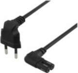 Deltaco Power cable angled CEE 7/