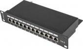 Lanberg PPF6-9012-B 1U 10" Patch Panel