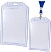 LEAN ID Card Case Transparent Vertical