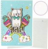LEAN Notebook Notebook Lined Cat Unicorn