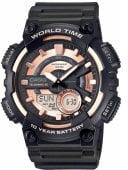 CASIO AEQ-110W-1A3VDF Black Pulkstenis