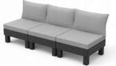 Keter Elements 3 Seater Grey Dārza