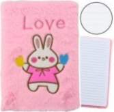 LEAN Plush Notebook Lined With Bunny