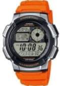 CASIO AE-1000W-4BVDF Silver/ Orange Pulkstenis