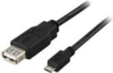 Deltaco Cable USB A Micro-USB B