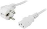 Deltaco Power cord angled CEE 7/