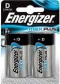Energizer Max Plus D/ 2p Baterijas