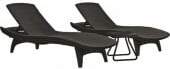 Keter Pacific Set + Table Grey