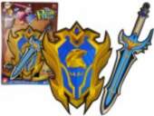 LEAN Toys Blue Warrior Sword Shield