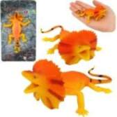 LEAN Toys Collared Lizard Rubber Figure