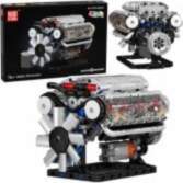 LEAN Toys Construction Blocks V8 Engine