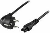 Deltaco Power cord angled CEE 7/