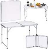 LEAN Folding Camping Table Adjustable Height