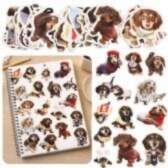 LEAN Set of Paper Stickers with