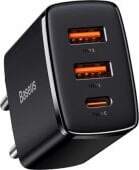Baseus 30 W 2xUSB + USB-C
