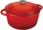 KingHoff Pot, cast-iron, red, Ø21cm 2