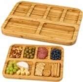 LEAN Bamboo Board Platter with Compartments