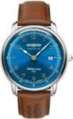 Zeppelin 9640-3 Silver/ Brown Pulkstenis