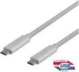 Deltaco USB-C cable 1m, SuperSpeed , braided