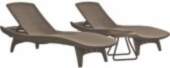 Keter Pacific Set + Table Beige