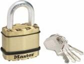 MasterLock Excell Brass Finish 45mm