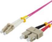 Deltaco LC to SC Duplex Multimode