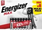 Energizer Max AAA 8-pack Baterijas