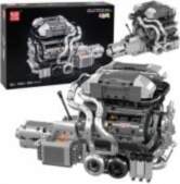 LEAN Toys Construction Blocks Car Engine