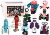 LEAN Toys Magnetic Blocks Space Rocket