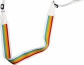 Polaroid Camera Strap Flat Rainbow White