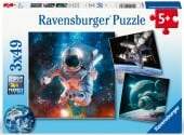 Ravensburger Puzzle 3x49 Outer Space Puzle