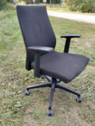 Auduma krēsls Black